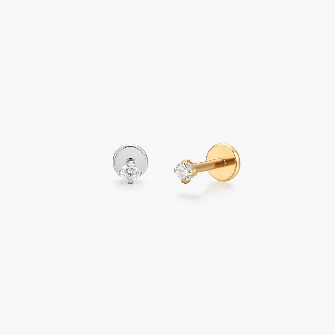 Titanium CZ Flat Back Stud (Single) - Image 6
