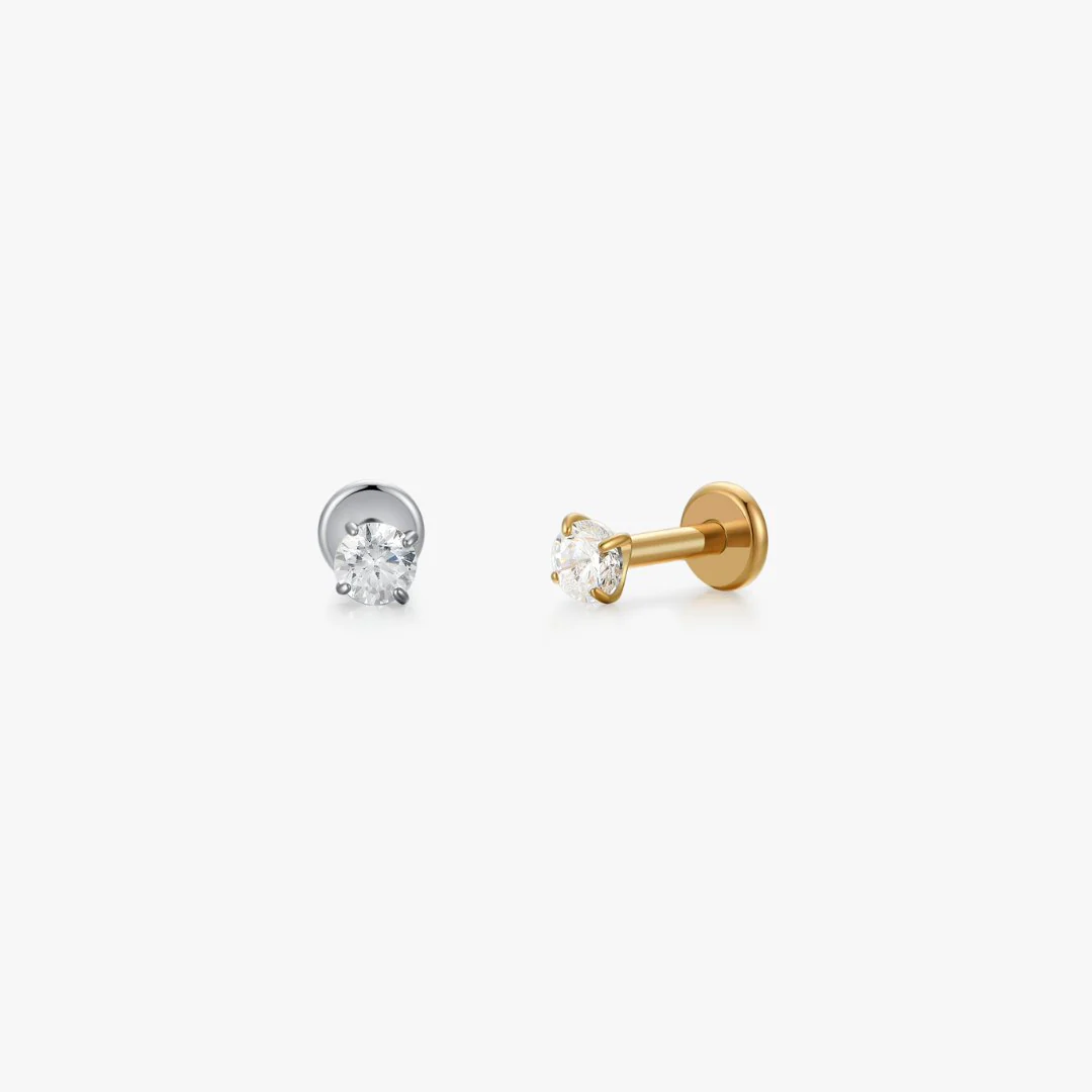 Titanium CZ Flat Back Stud (Single) - Image 7
