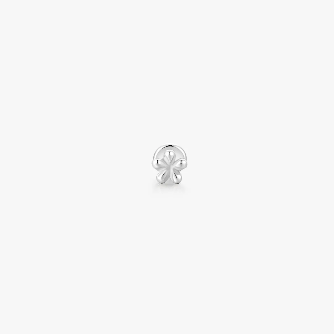 Titanium Mini Floral Flat Back Stud (Single) - Image 6