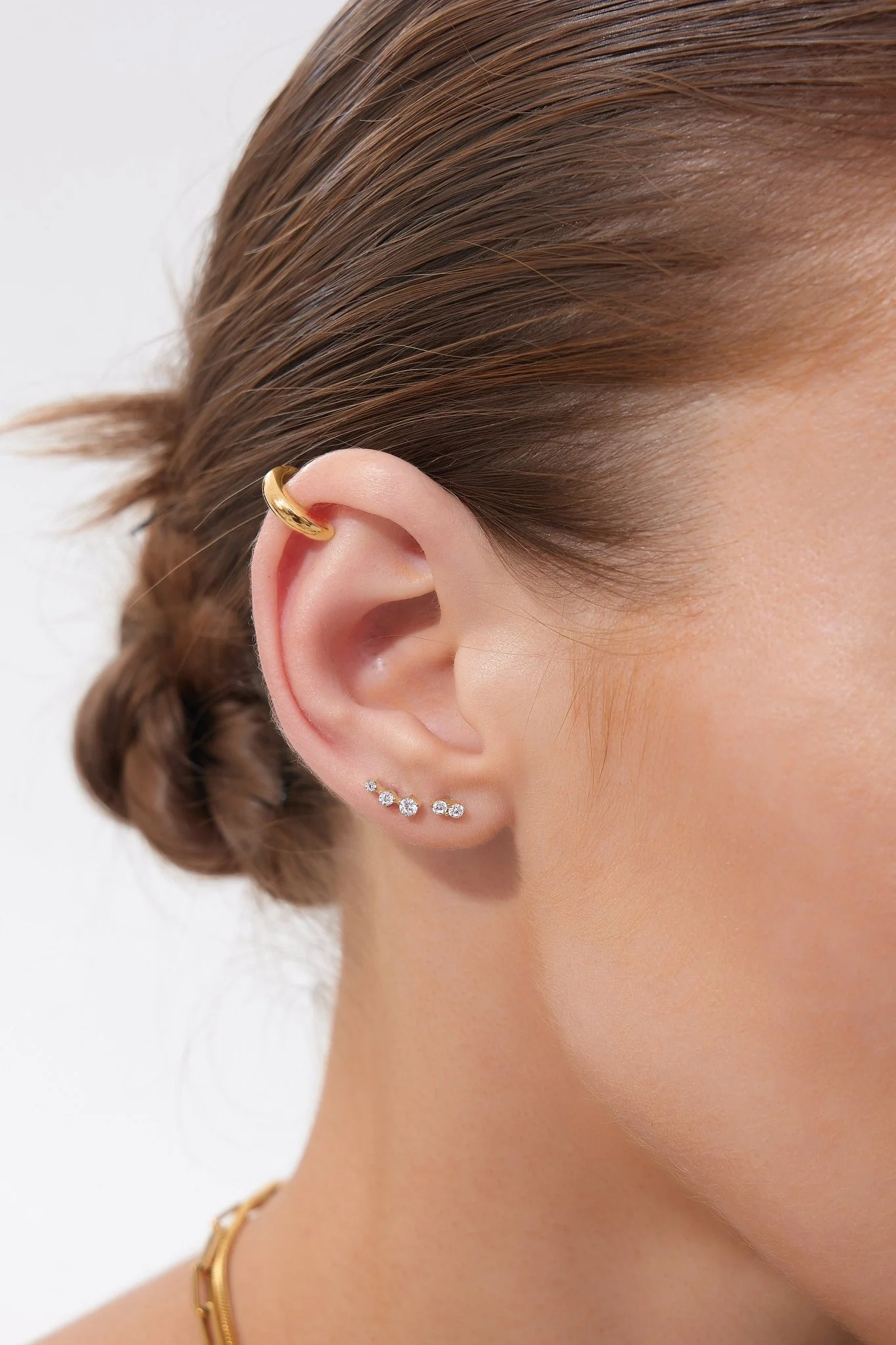Trio Star Titanium Flat Back Stud (Single) - Image 4
