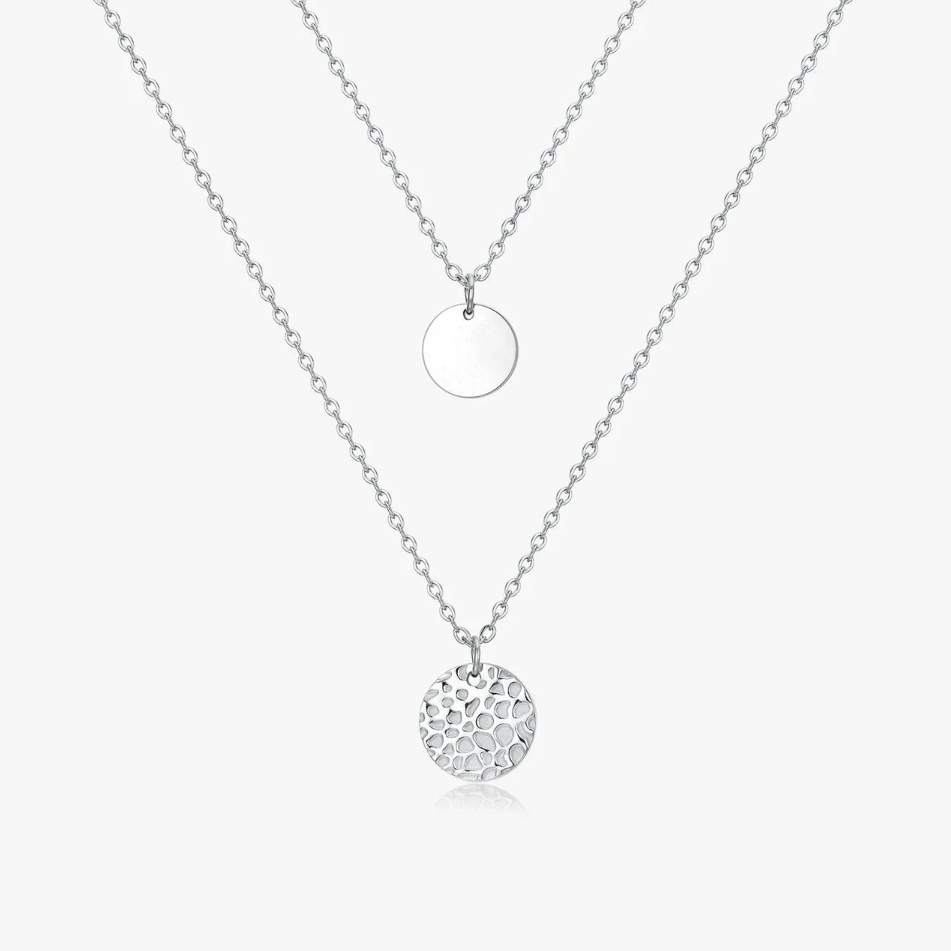 Two Layered Disk Necklace - Image 6