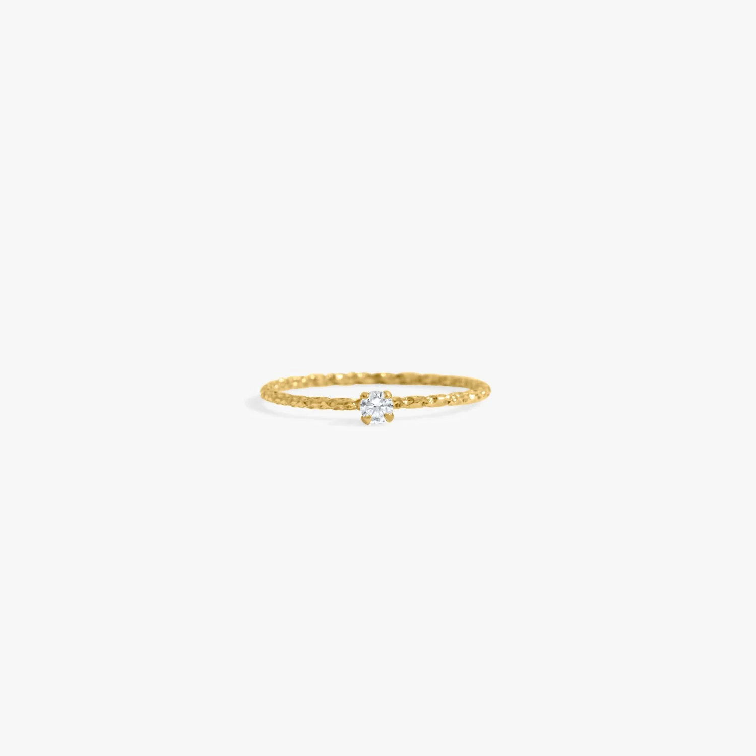 Ultra Mini Gem Ring in Gold - Image 4