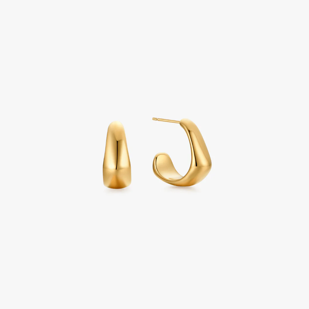 Vera Curved Mini Hoops - Image 4