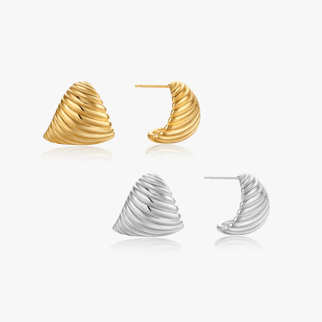 Willa Textured Dome Earrings