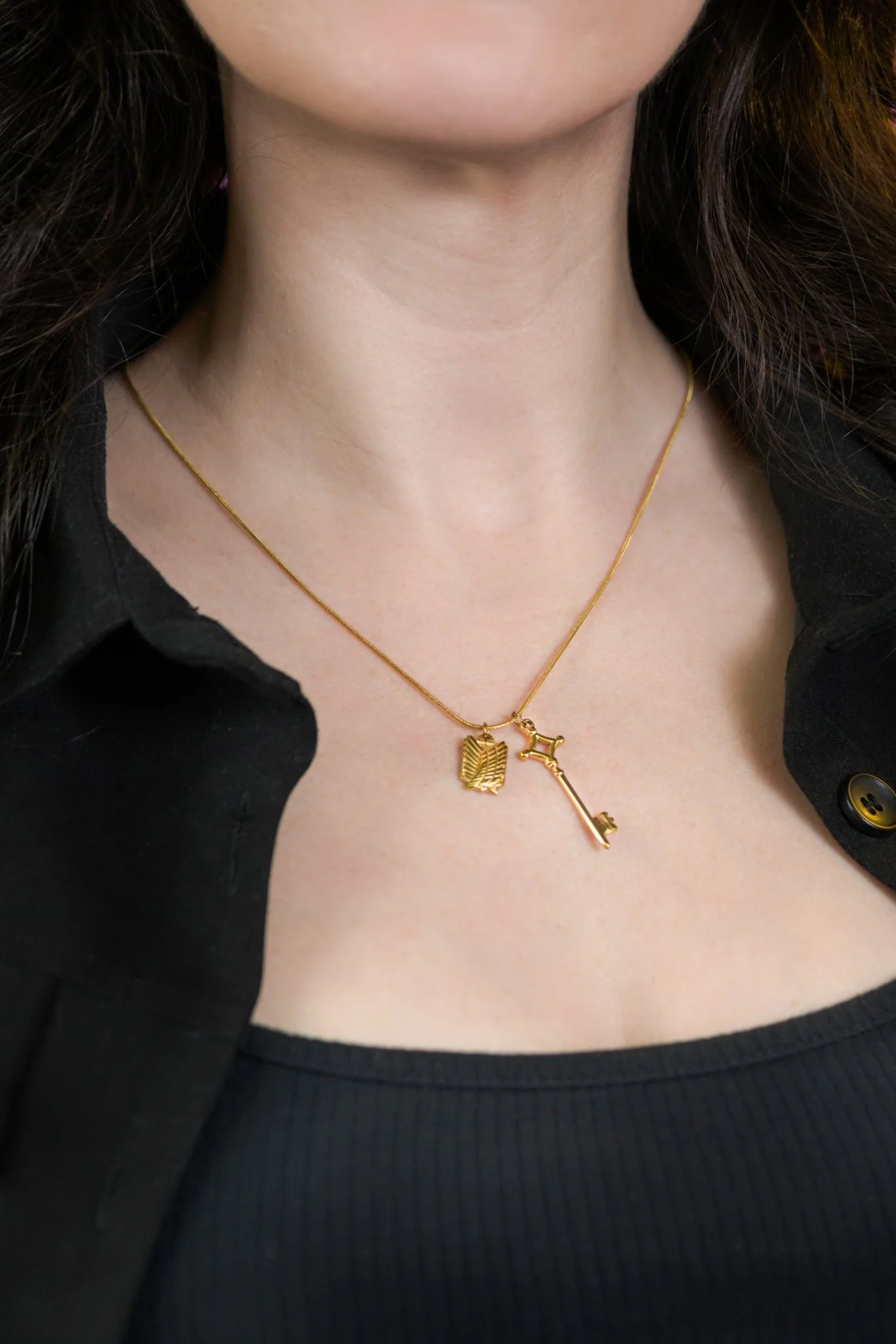 Wing and Key Necklace (Anime Inspired Collection) - Image 2