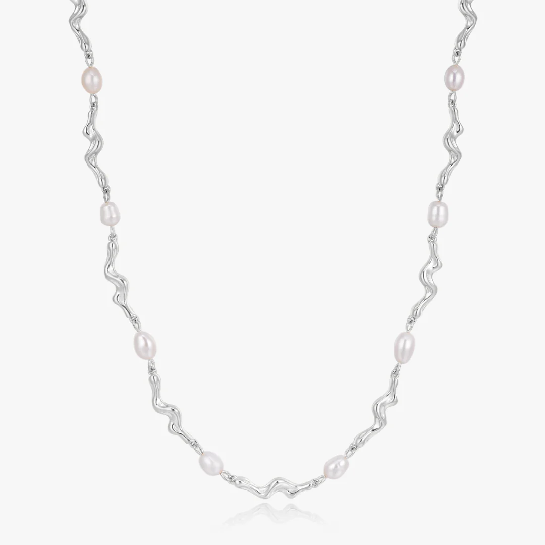 Zelia Organic Pearl Chain Necklace - Image 8